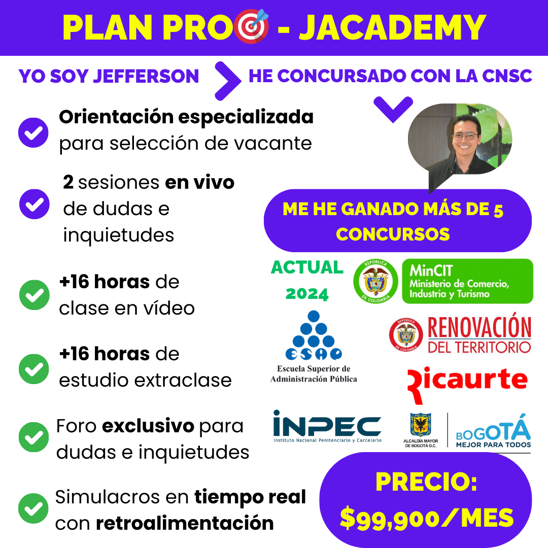 Plan Pro - JAcademy